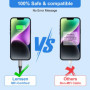 Câble USB C iPhone 3M, Cable USB C vers Lightning 3M Long [Apple Certifié MFi] Câble iPhone Charge Rapide Fil Chargeur iPhone Ra