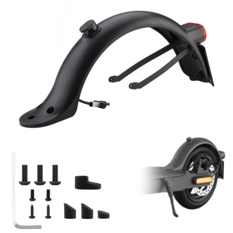 Foydream Garde Boue Trottinette, Electrique Garde Boue Arrière Trottinette Support Métallique pour Xiaomi Mijia M365 1s Essentia