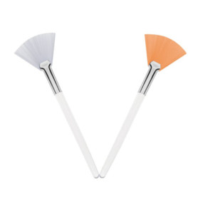 Pinceaux de Masque, 2 Pcs Brosses en Eventail, Brosses Faciale Douces, Applicateur Facial, pour Appliquer un Masque Facial, Maqu