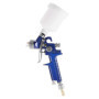 Pistolet à Peinture HVLP Pistolet pulvérisateur Professionnel avec Godet en Plastique de 120 ML et Buses 0.8mm Spray Gun