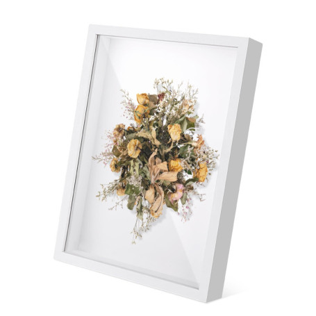 VMUTGA Cadre 3D Profond, 20 x 29cm A4 Cadre Photo Profond à Remplir Cadre D'Objet En Bois Cadre de Boîte D'Ombre Cadre Vitrine P