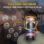 Sumeber Masque respiratoire à gaz plein avec RD40 standard réutilisable pour vapeurs organiques et inorganiques, gaz acides, amm