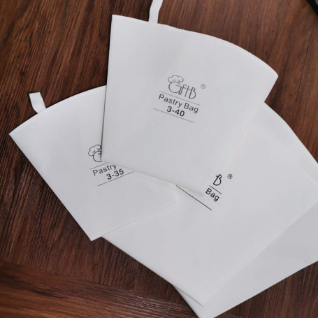 Lot de 3 poches à douille réutilisables en coton pour décoration de gâteaux, gâteaux, gâteaux, cupcakes, desserts, tailles 30,5 