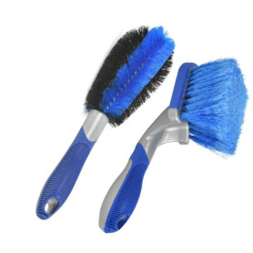 WANGCL Lot de 2 brosses pour jantes et pneus de voiture pour nettoyage de jantes de voiture