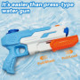 Aischens 2pcs Pistolet à Eau pour Enfants, Pistolet à Eau Puissant 600ML x 2, Longue Portée de 8 Mètres, Jouet d’Eau pour Piscin