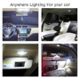Kikuo Car LED Éclairage intérieur, 10W 48 LED Lampe d'éclairage de véhicule avec interrupteur marche/arrêt pour 12V-85V Camion C