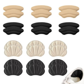 12 Paires Coussinet Talon Chaussure - Autocollant, Antidérapant, Coussinets de Talon, Protege Talon Chaussure pour Chaussures Tr