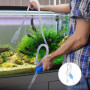 Kit de nettoyage pour aquarium, comprend 1 Aquarium Fish Tank Aspirateur avec Pompe à Siphonner Eau avec Filtre à Gravier et 1 b