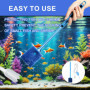 Kit de nettoyage pour aquarium, comprend 1 Aquarium Fish Tank Aspirateur avec Pompe à Siphonner Eau avec Filtre à Gravier et 1 b