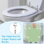 NAROSEBE Attaches Charnière Abattant WC Kit de Fixation Abattant Wc Toilette Siège en Acier Inoxydable avec Vis Kit Fixations Re