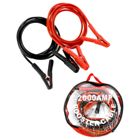 QWORK® 4 mètres 2000 ampères Cable De Demarrage Voiture avec Sac de Rangement