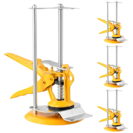 QWORK® 4 pièces de lève-carreaux permettant d'économiser du travail, réglage de la hauteur de 1 cm à 10 cm, jusqu'à 500 kg