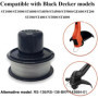 3 pcs Bobine pour coupe,Fil de Tonte Fil de Coupe,Fil Coupe Bordure,Fil Coupe Bordure Universel,Convient pour Black + DEC tondeu