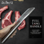 Couperet, couperet lourd de 0,85 kg, couperet à viande en acier au carbone forgé à la main, couteau de boucher pour hacher les o