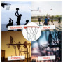 Filet de Panier de Basket en chaîne,Filet de Basket galvanisé,Basket-Ball en Métal Extérieur,Filet de Remplacement pour Basket-B