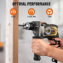 DOVAMAN Perceuse à percussion filaire, marteau perforateur électrique 850 W 230 V, vitesse variable 0-3000 tr/min, mandrin métal