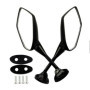 Road Passion Rétroviseurs Moto Rétroviseurs Un Ensemble de Deux Rétroviseurs Filetage de Boulon Compatible pour HONDA CBR900 CBR