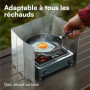 H&S Pare Vent Pliable Rechaud Camping Gaz - Pare Feu avec 10 Plaques Barrieres pour Feu - Pare-Vent de Camping Cuisson Poele Pla