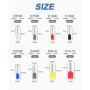 1800 Embouts de Câble Isolés, Embouts de Câble Set, 0,5 mm² – 10 mm², Cosse à Sertir Viroles Connecteur, Embouts de Câble Isolés