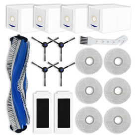 Liveryde Pièces de rechange compatibles avec ECOVACS DEEBOT T30 PRO OMNI / T30 OMNI accessoires, 1 brosse principale, 4 brosses 