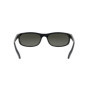 Ray-Ban Predator 2 Lunettes de Soleil, Noir (Monture : Noir, Verres : Gris polarisé Miroir 601/W1), X-Large (Herstellergröße: 62