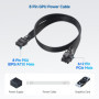 Cable Matters Câble d'alimentation GPU 8 broches 60cm, Câble EPS 8 broches/ATX 8 broches mâle vers PCIe 6+2 broches mâle, Câble 
