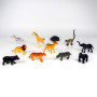 Cubitube - Animaux Sauvages de Deluxebase. 11 pièces de Petites Figurines d'animaux de Safari. Tube de Rangement en Plastique ré