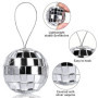 Boule à Facette Boule Disco, Vegena 36 Pièces Argent Boule à Facette 3cm Disco Ball, Boule Miroir, Boule Pailletée, Décoration à
