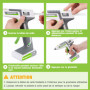 WORKPRO Pistolet à Colle Chaude Sans Fil 12 V avec 15 Bâtons de Colle 200x11mm, Batterie Lithium-ion 2000mAh, Chargement par USB