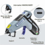 WORKPRO Pistolet à Colle Rechargeable 3,6 V, Pistolet à Colle sans Fil avec Batterie 2600 mAh et 20 Bâtons de Colle(7*100 mm), A