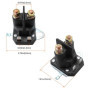 SOLLON Relais de Solénoïde de Démarreur 12V 4 Broches Contacteur 12 volts 862-1241-211-12, Convient pour Tracteur Tondeuse, Moto