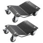 VEVOR Chariot de Manutention de Voiture 2PCs Charge 1,4 T au Total Chariot Déplace Voiture Plate-Forme 38,5x30 cm Roue Verrouill