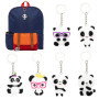 HOWAF 24pcs Anniversaire Panda Cadeau, Panda Porte Clés, Panda Bracelets Fille, Panda Bagues Jouets Kit Enfants Fête, Pinata Ann