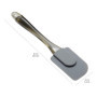 Amazon Basics Lot de 3 spatules en silicone, Rectangulaire, Gris/Or, 6.5 x 2.01 x 26.01 cm