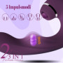 Vibromasseurs Feminin à Distance, 3 IN 1 Sex Toýs Femme En Silicone Gode Vibromasseur Vaginette Point G Stimulateur Avec 10x5x5 