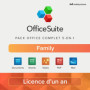 OfficeSuite Family – 6 Utilisateurs – Documents, Sheets, Slides, PDF, Mail & Calendar pour 1 PC Windows et 2 appareils mobiles p