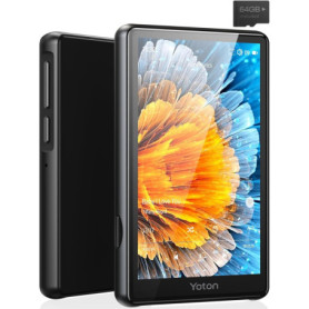 YOTON Lecteur MP3 Bluetooth 5.2 de 80 Go, Écran Tactile de 4",Baladeur Musique MP3 pour Enfants, Son HiFi, Lecture Vidéo HD 1080