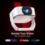 [App Intégrée] Projecteur, Auto Keystone/Focus Électrique, WiFi BT Vidéoprojecteur Native 1080P 4K Supporté, 270°Rotation Zoom 5
