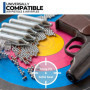 ICO 10pcs Cartouche Co2 12g, Cartouche Gaz Non Filetée, Airsoft Gaz pour Pistolet Airsoft, Pistolet à Bille, Pistolet Paintball,