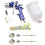 IPOTOOLS Pistolet à Peinture HVLP H-827P - Professionnel Pour Carrosserie, Godet 600 ML, Buse Acier Inoxydable 1.3mm + 2 Jeux de