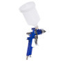 IPOTOOLS Pistolet à Peinture HVLP H-827P - Professionnel Pour Carrosserie, Godet 600 ML, Buse Acier Inoxydable 1.3mm + 2 Jeux de