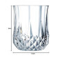 Cristal d'Arques Paris - Collection Longchamp - 6 Verres Hauts 23cl en Kwarx - Brillance, Transparence et Haute Résistance - Mou