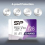 SP Silicon Power Carte mémoire microSDXC UHS-3 128 Go FBE-SU128GBSTXDU3V20EU