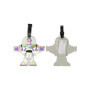 Disney Toy Story VT700654L.NX Lot de 2 étiquettes à Bagages Motif Buzz & Rex Vert/Blanc/Violet
