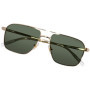 Montblanc Sport Mb0278s-002 56 Sunglass Man Metal Lunettes de Soleil, Doré/Vert