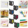 Lot de 6 Rubans Blanc/Transparent/Bleu/Jaune/Rouge/Vert pour étiqueteuse compatible Dymo LabelManager 150 280 350 450 LabelPoint