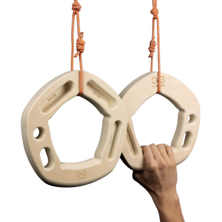 YY Vertical – Penta Evo – agrès d’Escalade en Bois Mini – hangboard Compact pour entraînement, Suspension et Musculation – Acces