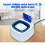 Lecteur sesam Vitale DC300, 3 en 1 : QR Code - NFC - Carte monofente - Plug and Play, Pas de Pilote à Installer -Compatible PC/S