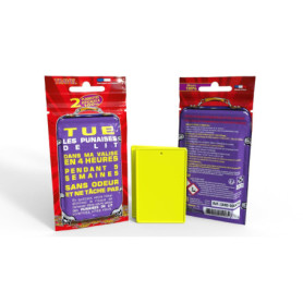 Plaquettes Anti-Punaises de Lit pour Valise, Pack de 2, Protection 5 Semaines, Sans Odeur, Ne tache pas, Idéal pour les voyages 