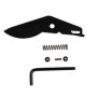 Garden Factory - Lame de Rechange pour Sécateur de Jardin à crémaillère - Ressort - Accessoire de Montage - Lame et Ressort de S